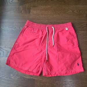 Polo by Ralph Lauren Men's Red Board Swim Shorts Sz.L